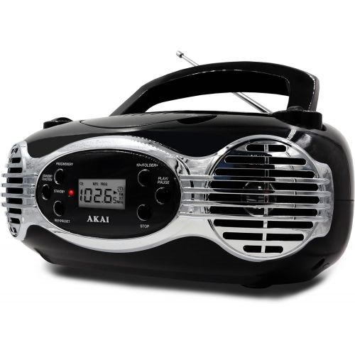  Akai CE2200R CD Boombox FM PLL Radio, Red