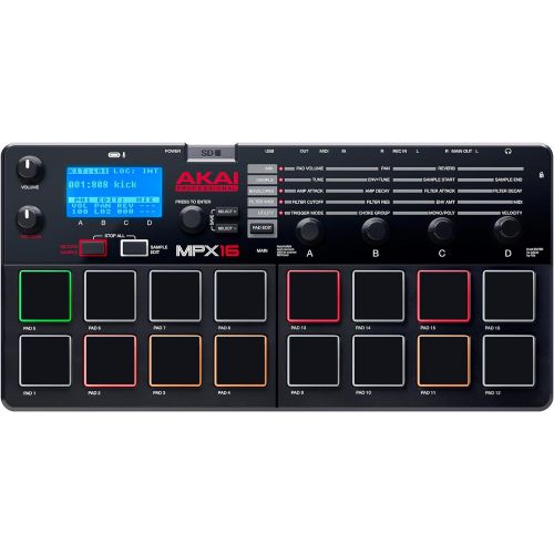  [아마존베스트]AKAI Pro AKAI MPX16 | Sample Recorder and Player with SD Card Slot