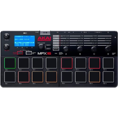  [아마존베스트]AKAI Pro AKAI MPX16 | Sample Recorder and Player with SD Card Slot