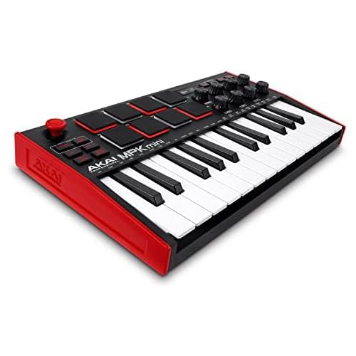  [아마존베스트]AKAI Professional MPK Mini MKIII - 25-Key USB MIDI Keyboard Controller with 8 Backlit Drum Pads, standard