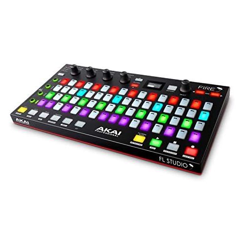  [아마존베스트]Akai Professional Fire  USB Midi Controller Keyboard with FL Studio, RGB LED, Drum Pad, Includes FL Studio Fruity Edition Software