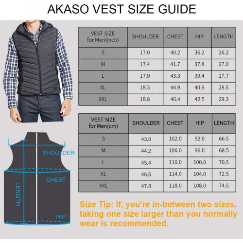  [아마존핫딜][아마존 핫딜] AKASO Nomad Battery Heated Vest (Men, XL)