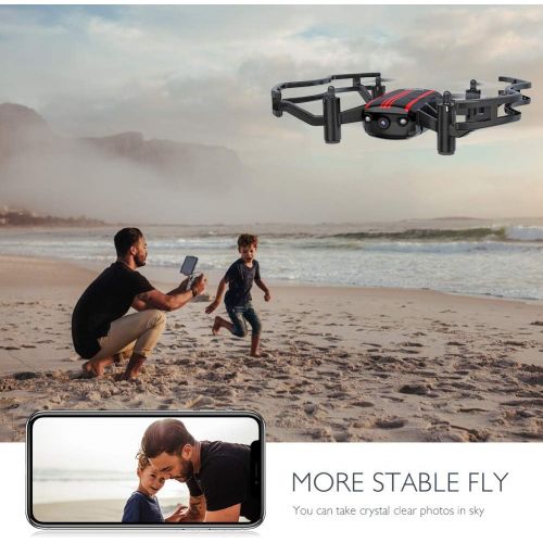  [아마존핫딜][아마존 핫딜] Drones with Camera - AKASO A21 Mini Quadcopter Drone Camera Live Video with 720P HD FPV WiFi RC Drone for Kids Beginners Adults - with One Key Take-Off/Landing, Optical Altitude Ho