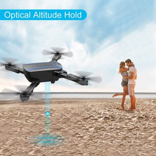  [아마존핫딜][아마존 핫딜] AKASO A300 Foldable Drone with Camera 1080P Camera FPV Drones Live Video Altitude Hold One Key Take Off/Landing RC Drone Best Gift for Boys and Girl Drone for Beginners Adults Kids