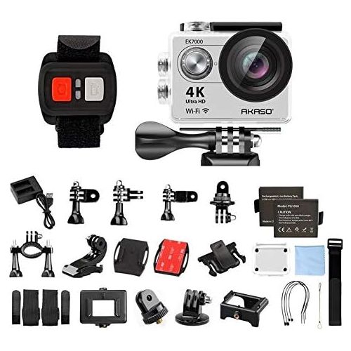  AKASO EK7000 4K Action Camera Sports WiFi Underwater Camcorder DV (Silver)