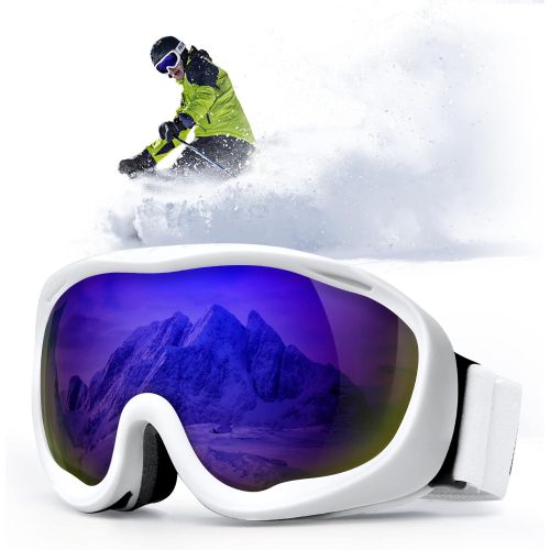  AKASO Alta Ski Goggles, Snowboard Goggles Anti-Fog, 100% UV Protection, Double - Layer Spherical Lenses