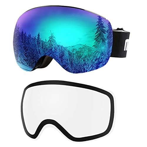  AKASO OTG Ski Goggles and Mag-Pro OTG Ski Goggles Replacement Lens bundle
