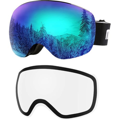  AKASO OTG Ski Goggles and Mag-Pro OTG Ski Goggles Replacement Lens bundle