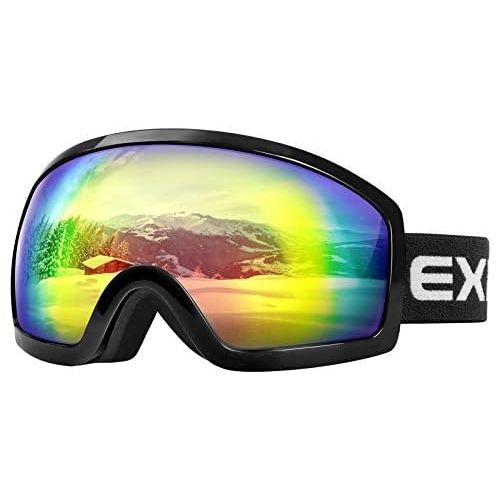  AKASO Ski Goggles, Snowboard Goggles - Anti-Fog, 100% UV Protection, Double-Layer Spherical Lenses for Adult & Kids