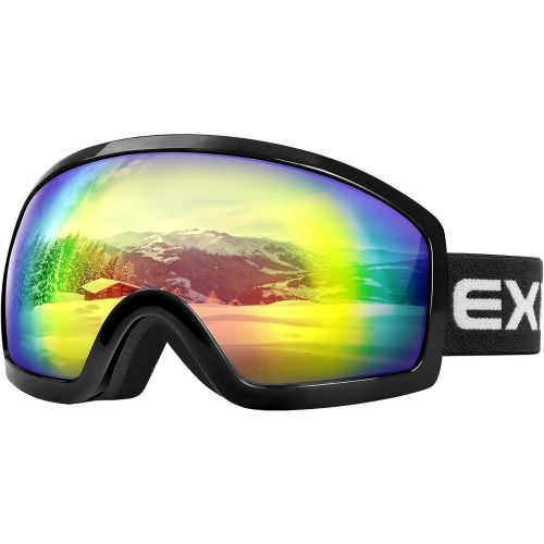  AKASO Ski Goggles, Snowboard Goggles - Anti-Fog, 100% UV Protection, Double-Layer Spherical Lenses for Adult & Kids