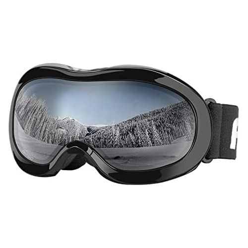  AKASO Kids Ski Goggles for Youth, Kids, Anti-Fog, 100% UV Protection, Double-Layer Spherical Lenses