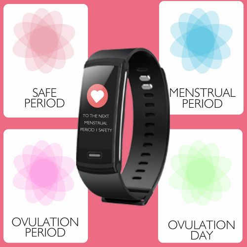  AKASO Fitness Tracker Watch, Activity Tracker with Heart Rate Monitor, Waterproof Step Tracker Watch, Physiological Reminder Smart Band with Color Screen for Kids Women and Men