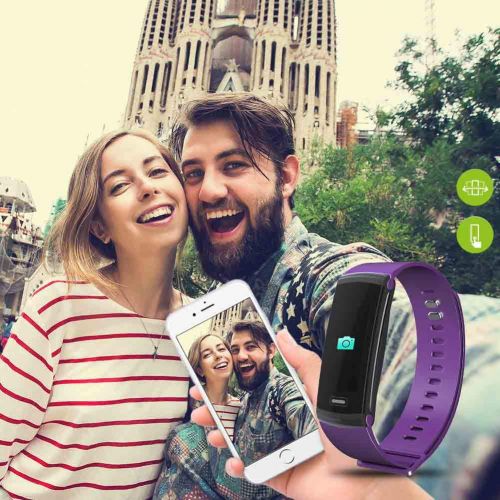  AKASO Fitness Tracker Watch, Activity Tracker with Heart Rate Monitor, Waterproof Step Tracker Watch, Physiological Reminder Smart Band with Color Screen for Kids Women and Men
