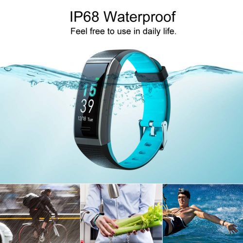  AKASO Fitness Tracker HR, Activity Tracker Watch with Heart Rate and Sleep Monitor, Waterproof Step Counter, Calorie Counter, Smart Fitness Band,Physiological Remind