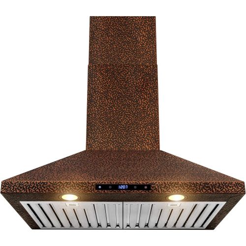  AKDY 30 Stainless Steel Tempered Glass Wall Mount Touch Control Kitchen Vent Range Hood