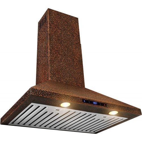  AKDY 30 Stainless Steel Tempered Glass Wall Mount Touch Control Kitchen Vent Range Hood