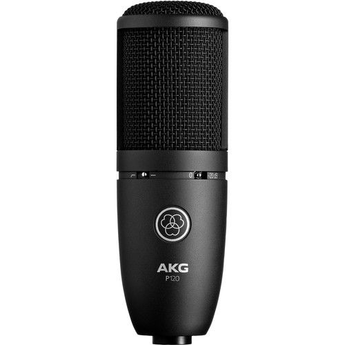  AKG P120 Condenser Microphone Starter Recording Kit with Notepad-8FX Mixer