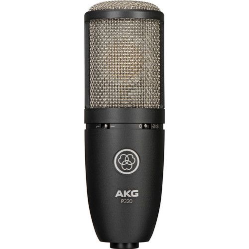  AKG P220 Large-Diaphragm Cardioid Condenser Microphone (Black)