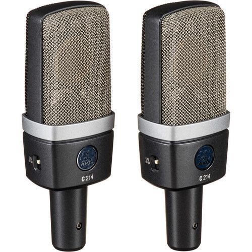  AKG C214MP Large-Diaphragm Cardioid Condenser Microphone (Matched Pair)