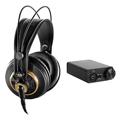  AKG K 240 Studio Professional Semi-Open Stereo Headphones with FiiO E10K USB DAC Amplifier