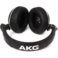 AKG Pro Audio AKG K182PROFESSIONAL Closed-Back Monitor HEADPHONESK182, Black, Standard Size (K182)