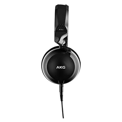  AKG Pro Audio AKG K182PROFESSIONAL Closed-Back Monitor HEADPHONESK182, Black, Standard Size (K182)