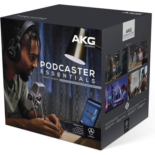  [아마존베스트]AKG Pro Audio Podcaster Essentials Kit for Streamers, Vloggers, and Gamers-Includes Lyra USB-C Microphone, K371 Headphones, and Ableton Lite Software