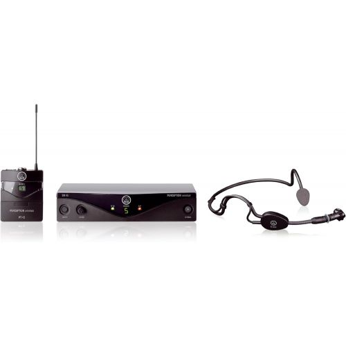  [아마존베스트]AKG Pro Audio Perception Wireless Microphone System with SR45 Stationary Receiver, PT45 Pocket Transmitter, and C544L Headworn Microphone- Sports Set (3248X00010)