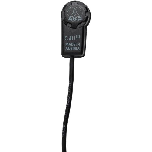  AKG Pro Audio AKG C411 PP High-Performance Miniature Condenser Vibration Pickup with MPAV Standard XLR Connector