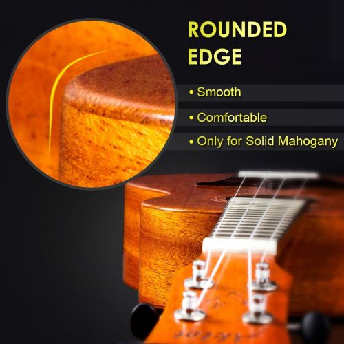  [아마존 핫딜]  [아마존핫딜]AKLOT AKS21 Soprano Ukulele Solid Mahogany Ukelele 21 Beginners Starter Kit with Free Online Courses and Ukulele Accessories