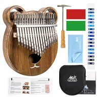 [아마존 핫딜]  [아마존핫딜]AKLOT Kalimba 17 Schluessel Marimba Daumen Klavier Massivholz Finger Piano Mbira afrikanisches Instrument fuer Kinder Erwachsene mit Lernanleitung Start Kits mit Schutzhuelle Stimmham