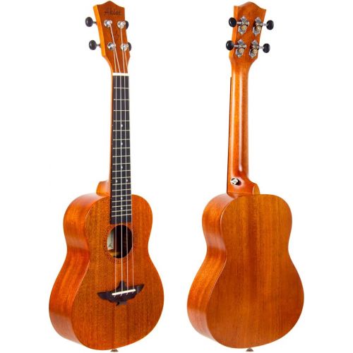  [아마존베스트]AKLOT Soprano Ukulele 21 Inch Solid Mahogany Uke For Professional Player With Ukelele Beginner Kit ( Gig Bag, Picks, Tuner, Strap, String, Cleaning Cloth, Starter Manual )