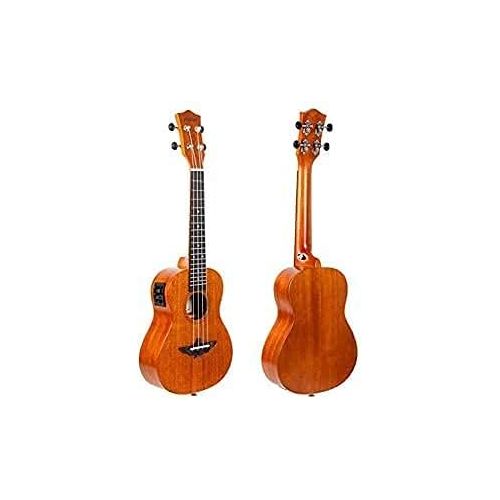  [아마존베스트]AKLOT Electric Ukulele 23 Inch Concert Ukelele Solid Mahogany Uke For Professional Player With Ukele Beginner Kit (Gig Bag, Picks, Tuner, Strap, String, Cleaning Cloth, Starter Manual)