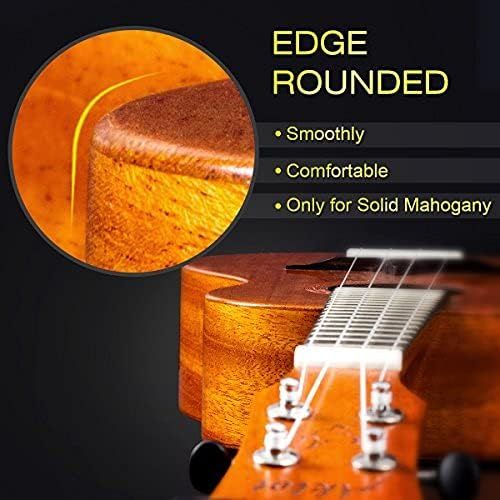  [아마존베스트]AKLOT Electric Ukulele 23 Inch Concert Ukelele Solid Mahogany Uke For Professional Player With Ukele Beginner Kit (Gig Bag, Picks, Tuner, Strap, String, Cleaning Cloth, Starter Manual)