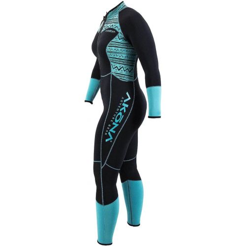  3mm Women's AKONA Quantum Stretch Front Zip Fullsuit