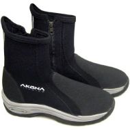 AKONA 3.5mm Titanium Deluxe Molded Sole Hard Scuba Diving Dive Boots with Zipper, Heel and Toe Cap