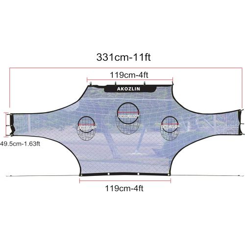  AKOZLIN Soccer Field Nets Target Sheets Choose 11x6ft 17x6.6ft 24x8ft Attach to Your Goal for The Ultimate Accuracy Training Partner