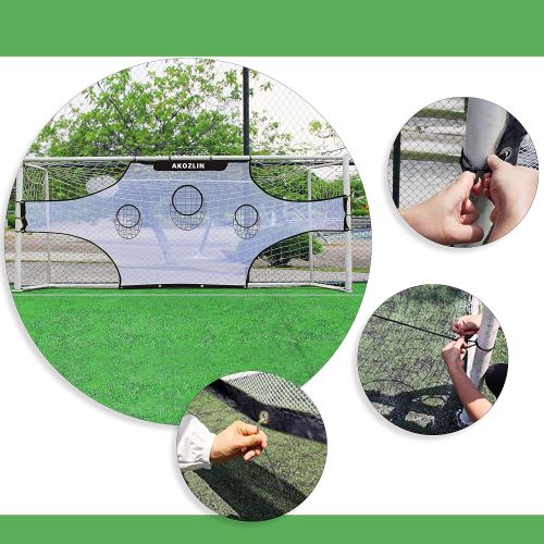  AKOZLIN Soccer Field Nets Target Sheets Choose 11x6ft 17x6.6ft 24x8ft Attach to Your Goal for The Ultimate Accuracy Training Partner