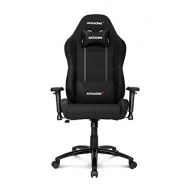 AKRacing K-7 Series Premium Gaming Chair with High Backrest, Recliner, Swivel, Tilt, Rocker and Seat Height Adjustment Mechanisms with 5/10 warranty (Black)