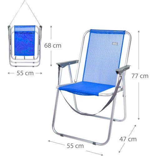  AKTIVE 62606 Active Beach Chair Fixed Folding