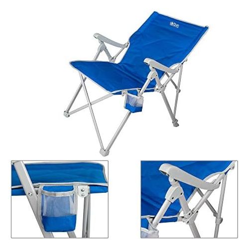  AKTIVE Active Camping Chair 3 Positions 87 x 59 x 98 cm 52839