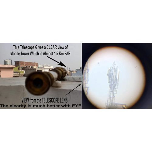  [아마존베스트]ALADEAN Scout Regiment Brass Telescope 19 London 1940 Broadhurt Clarkson Antique Replica Spyglass Scope High Resolution DF Lens Brilliant Magnification