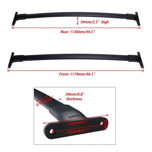  ALAVENTE Roof Rack Cross Bars for Ford Explorer 2016 2017 2018 with Factory roof Side Rails (Pair)