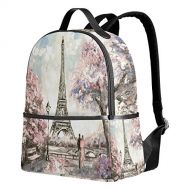 ALAZA Use4 Hipster Cat Union Jack Polyester Backpack School Travel Bag (Color17)