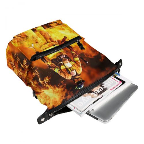  ALAZA Fireman Casual Backpack Lightweight Travel Daypack Student School Bag