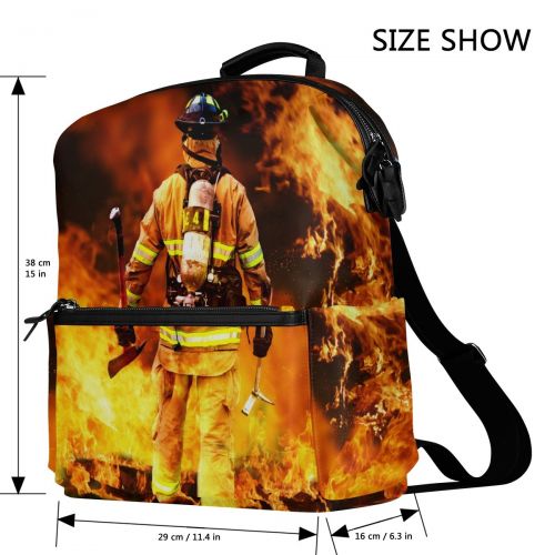  ALAZA Fireman Casual Backpack Lightweight Travel Daypack Student School Bag