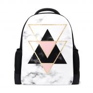 ALAZA Geometry Marble Casual Backpack Waterproof Travel Daypack School Bag