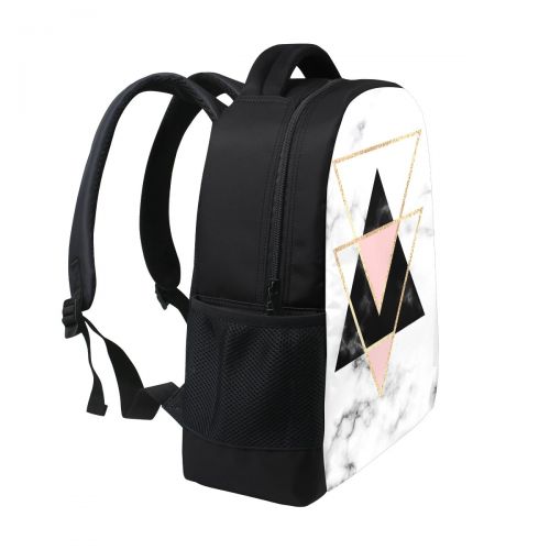  ALAZA Geometry Marble Casual Backpack Waterproof Travel Daypack School Bag