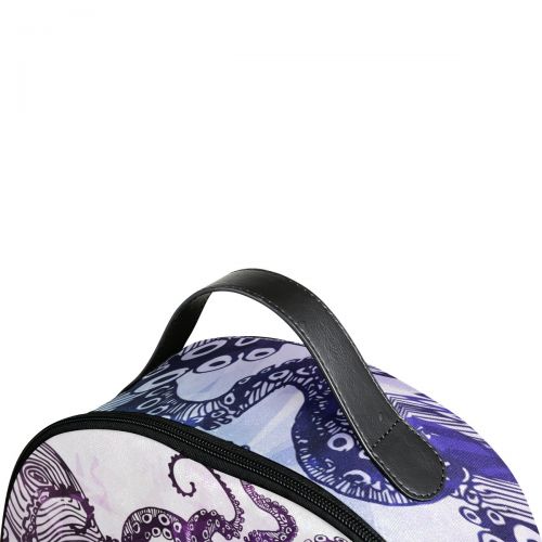  ALAZA Use4 Abstract Octopus Hipster Polyester Backpack School Travel Bag