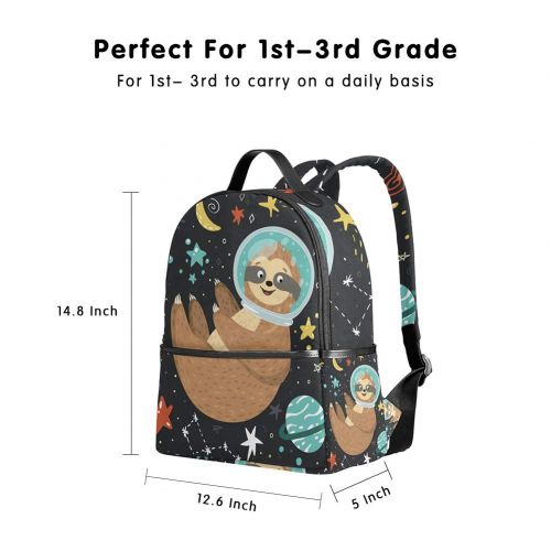  ALAZA Sloth Backpack for Boys Kids Girls Backpacks for Elementary School Bags Cute Bookbag for Kids 1st 2nd 3rd Grade